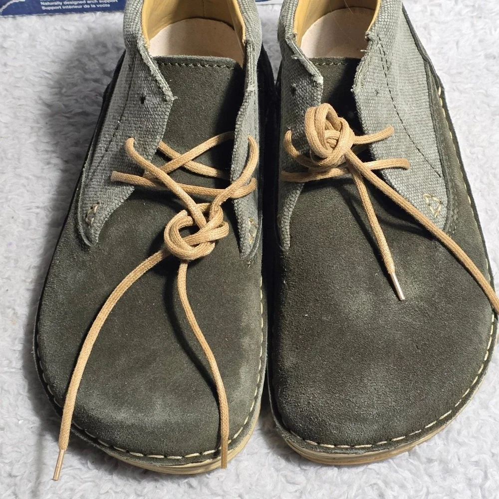 Birkenstock Memphis High Dark Green Suede Leather Chukka Boots EU 36 M 3 L 5 NIB